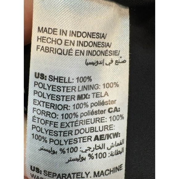 Chicos Womens Polka Dot Button Front Tunic Blouse Size 3 Black & White - Picture 5 of 13